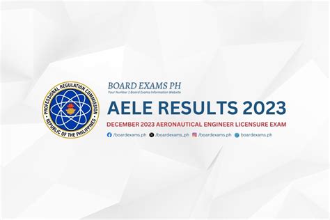 aele 2023 results|December 2023 Aeronautical Engineers Licensure Examination .